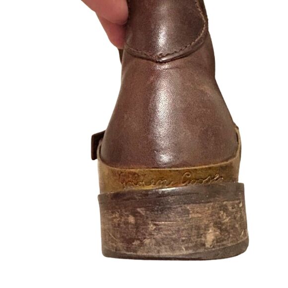 Golden Goose Charlye Riding Boots Santa Fe Suede Leather Distressed Size 36 (6) - Picture 7 of 11